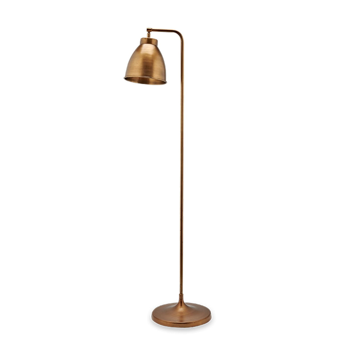 Muturi Floor Solid Brass Lamp with an Antique Finish