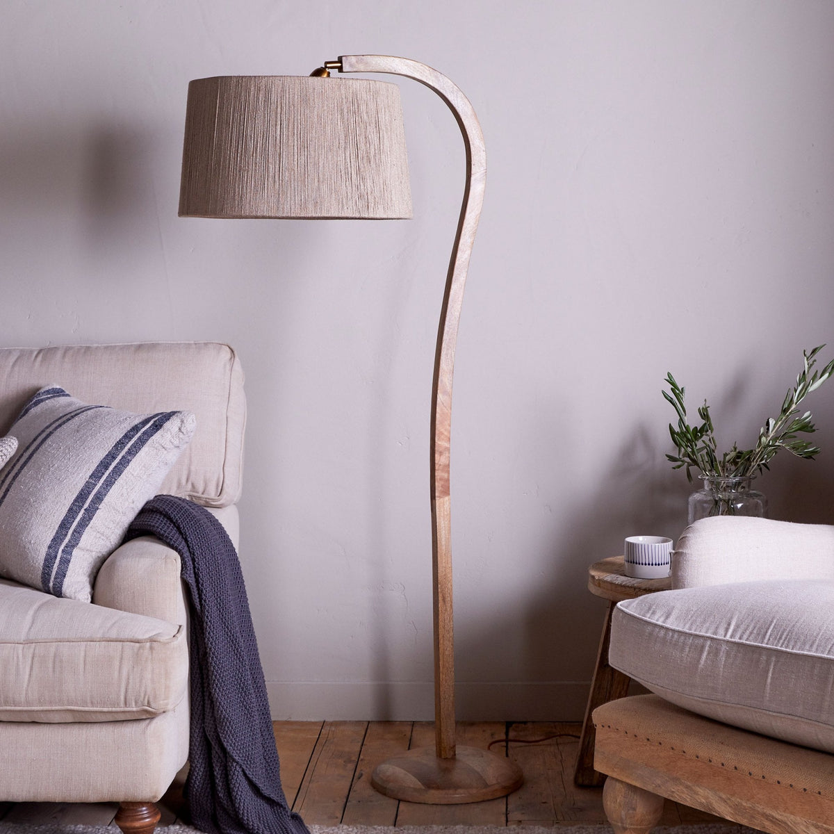 Namira Mango Wood Floor Lamp Base