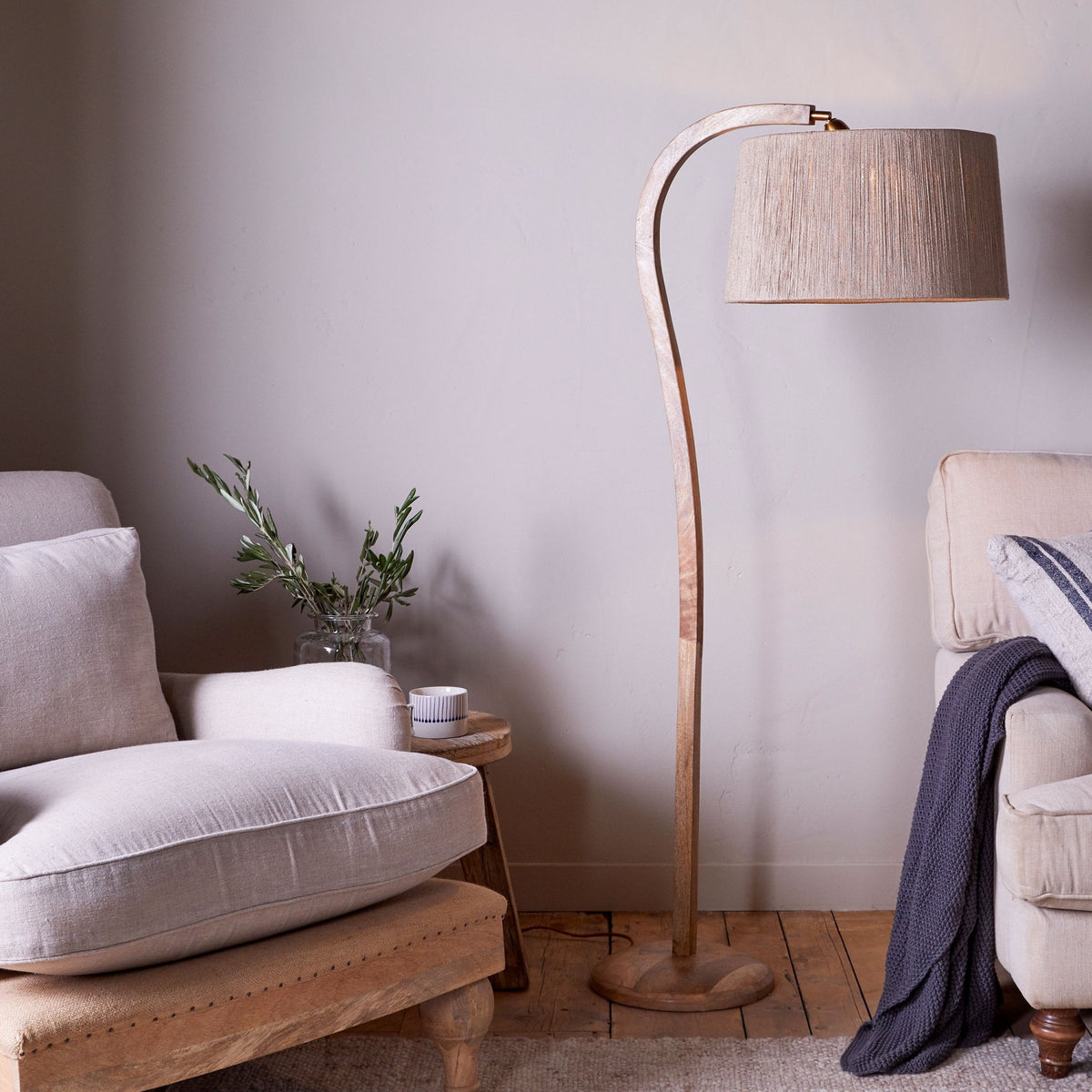 Namira Mango Wood Floor Lamp Base