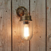 Ngari IP44 Outdoor Wall Light in Antique Brass
