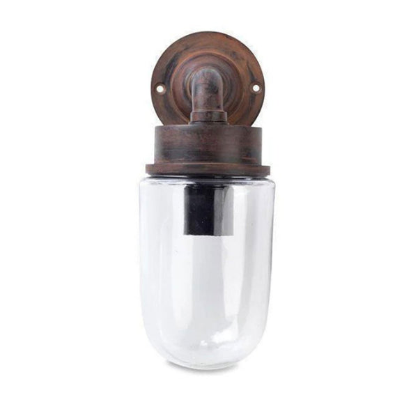 Ngari IP44 Outdoor Wall Light in Rust Finish