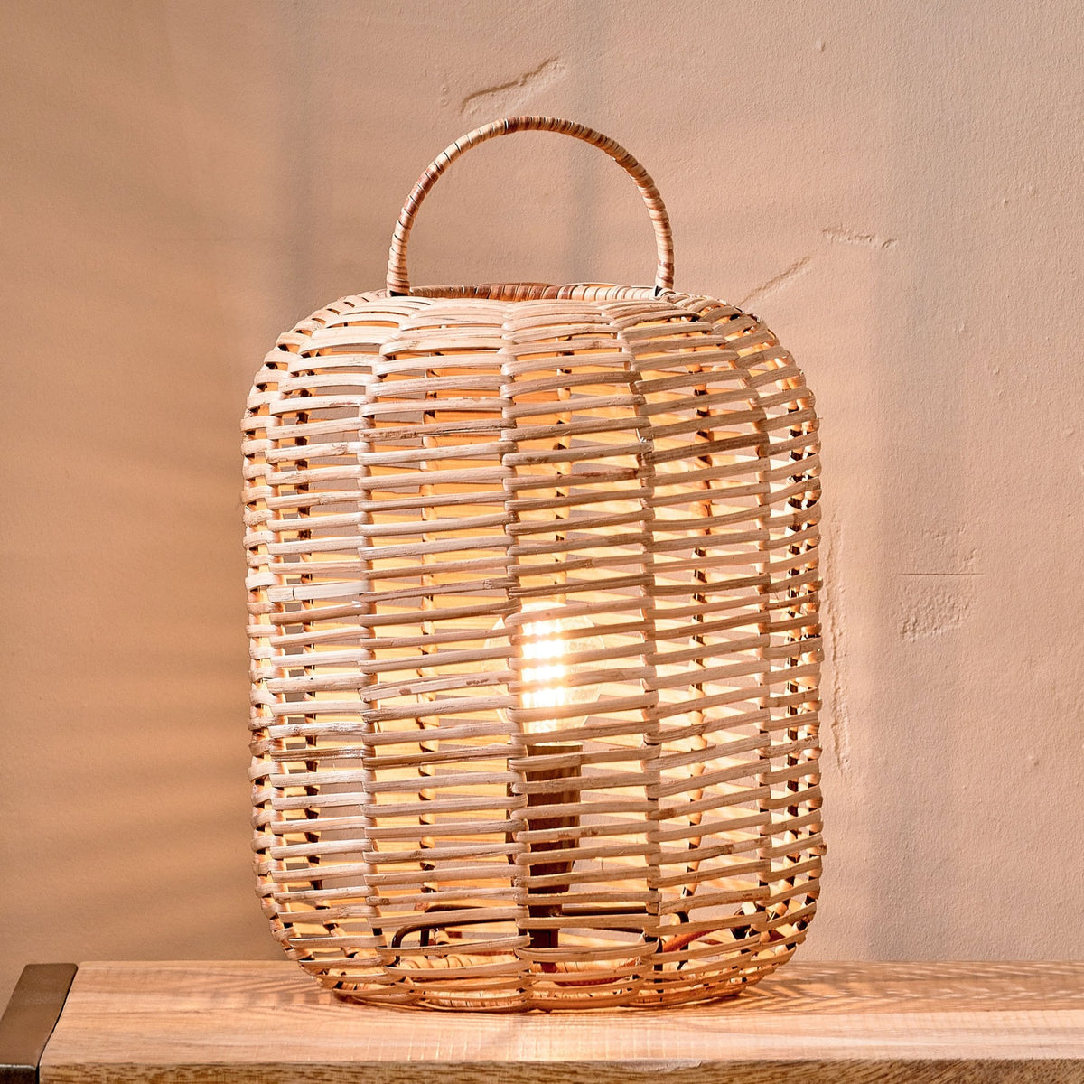 Noko Extra Small Natural Rattan Table Lamp