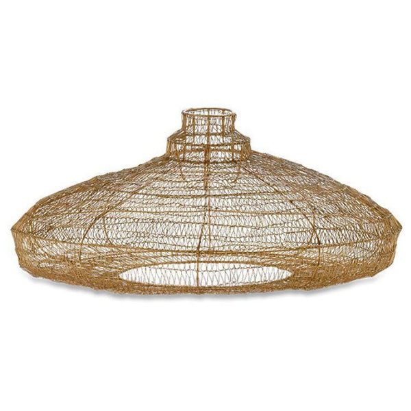 Mukuni Organic Oval Wire Lampshade in Brass