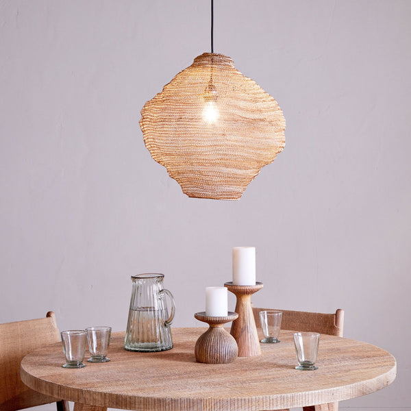 Mukuni Small Organic Shaped Wire Lampshade in Brass