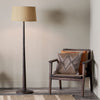 Sahar Mango Wood Floor Lamp Base In Dark Stain Finish