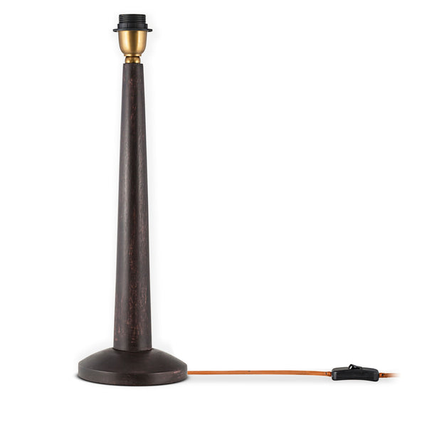Sahar Mango Wood Table Lamp Base In Dark Stain Finish
