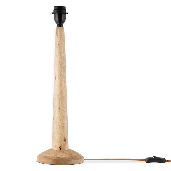 Sahar Mango Wood Table Lamp Base In Natural Finish