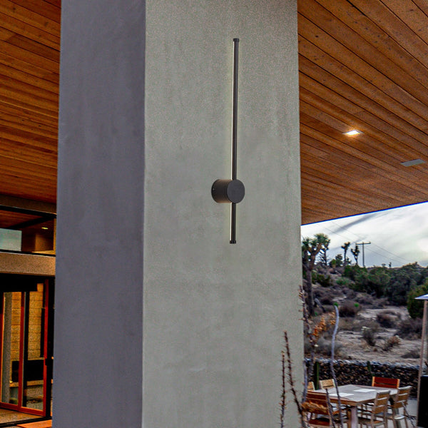 Rayleigh 65cm Outdoor Linear IP54 LED Wall Light in Black