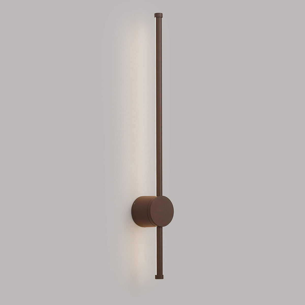 Rayleigh 65cm Outdoor Linear IP54 LED Wall Light in Dark Brown