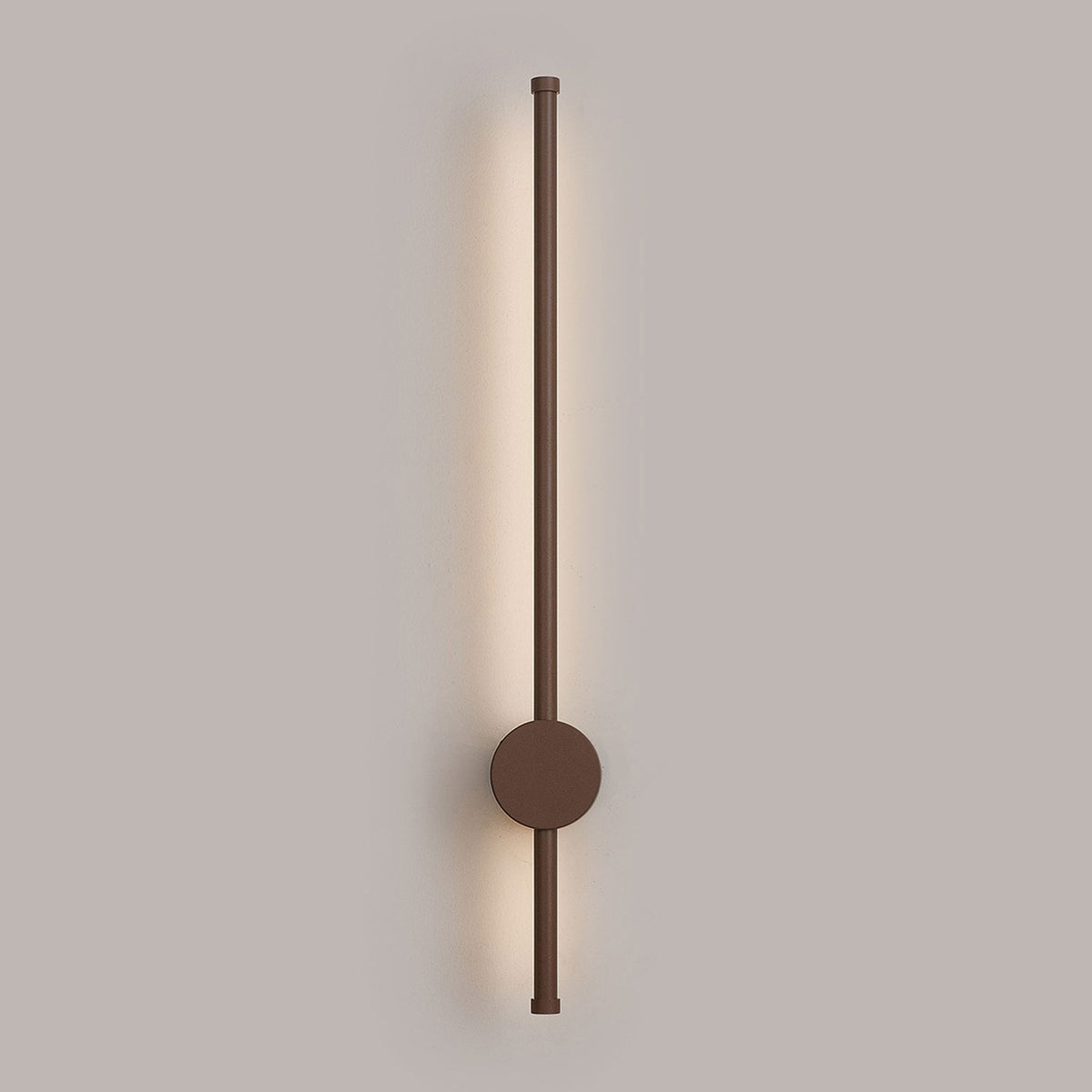 Rayleigh 65cm Outdoor Linear IP54 LED Wall Light in Dark Brown