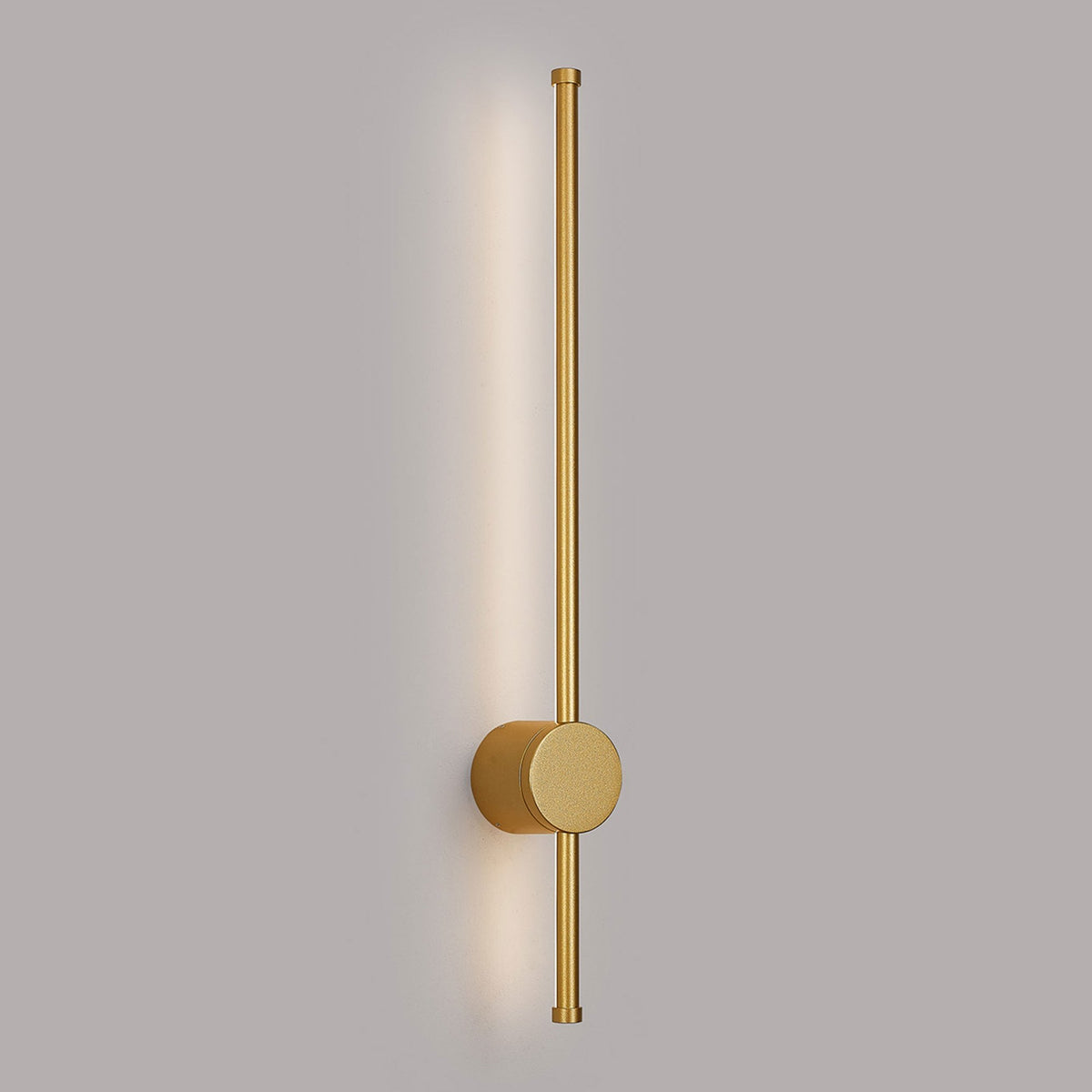 Rayleigh 65cm Outdoor Linear IP54 LED Wall Light in Sand Gold