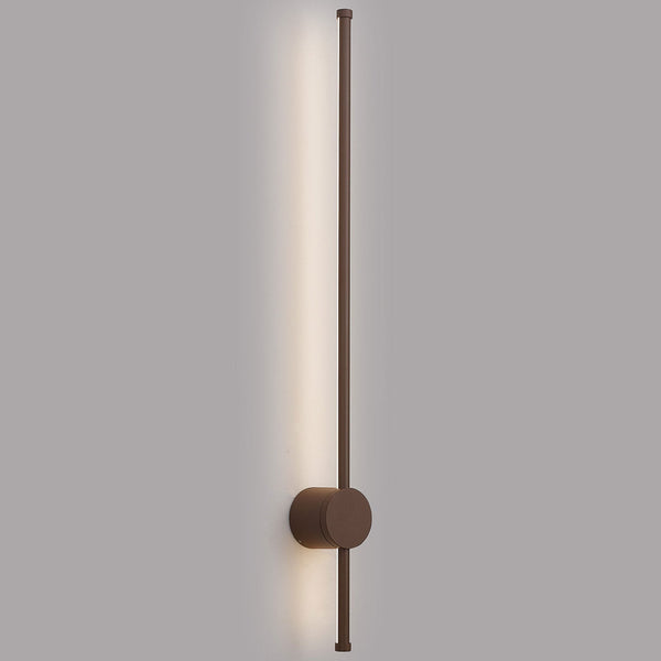 Rayleigh 81cm Outdoor Linear IP54 LED Wall Light in Dark Brown