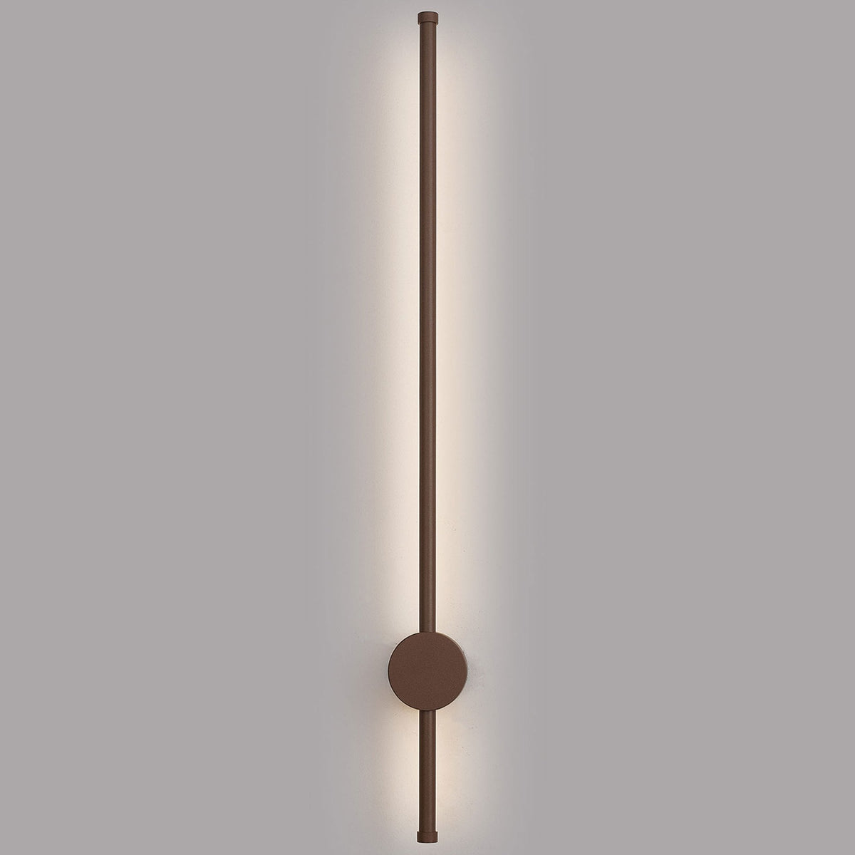 Rayleigh 81cm Outdoor Linear IP54 LED Wall Light in Dark Brown