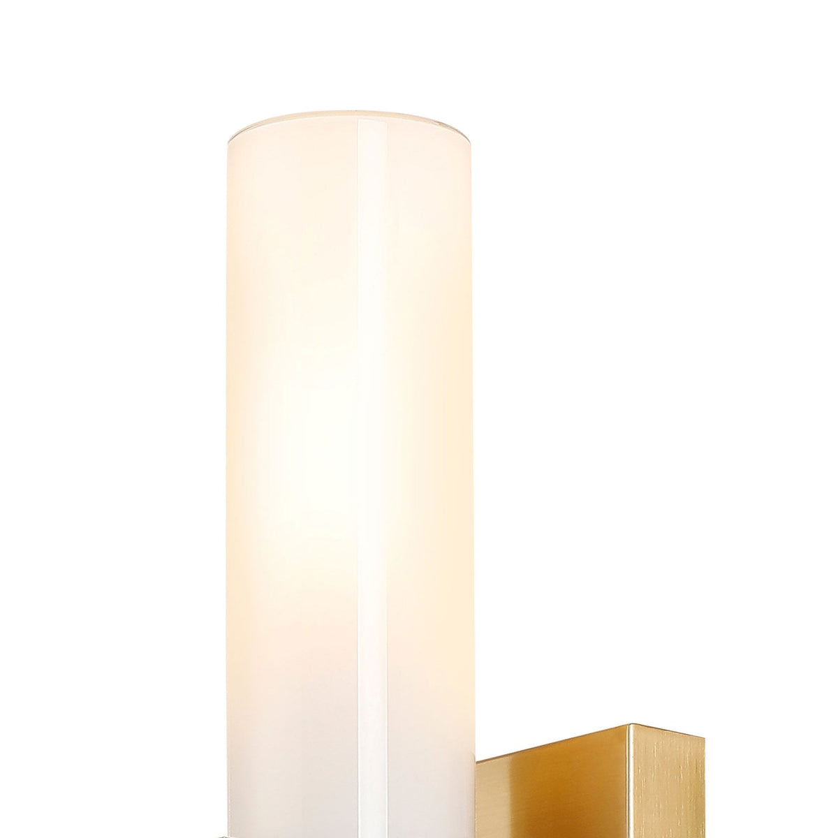 Rosyth Pull Cord Switched IP44 Single Wall Light in Brass Gold with Opal Glass Diffuser