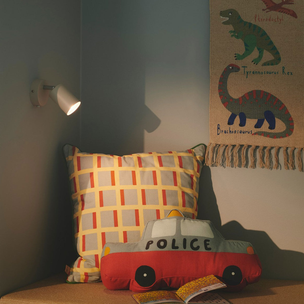 Explore Plugged Adjustable Wall Spotlight In Beige