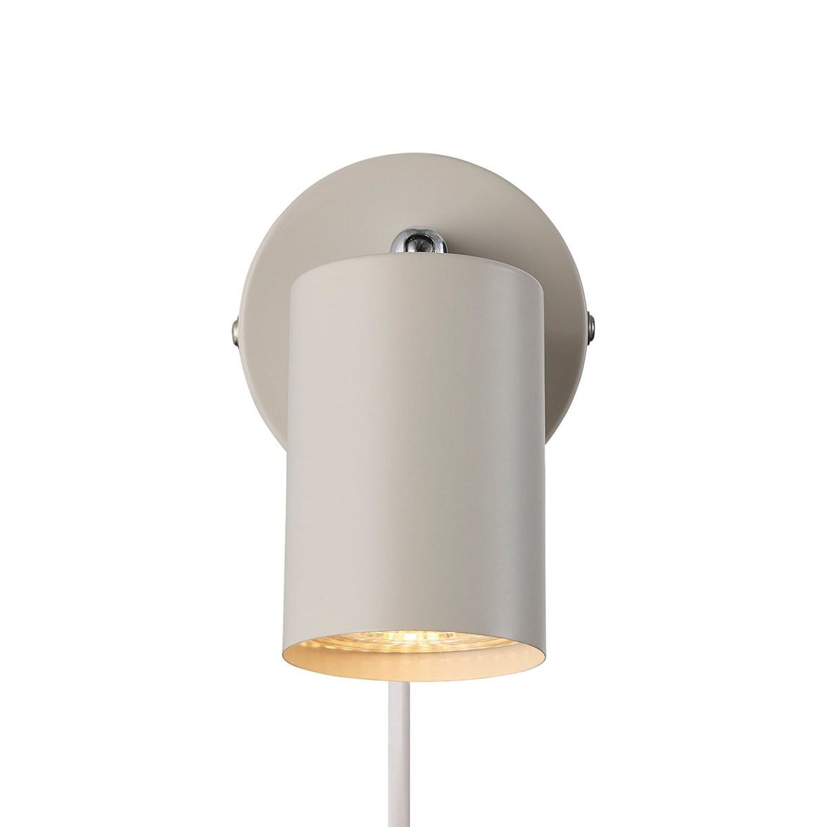Explore Plugged Adjustable Wall Spotlight In Beige