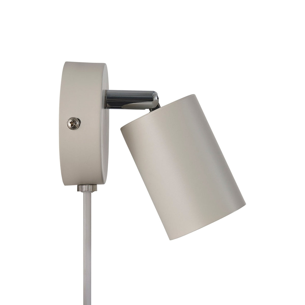Explore Plugged Adjustable Wall Spotlight In Beige