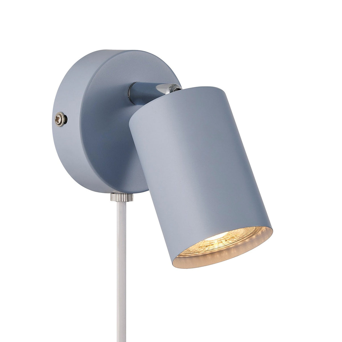 Explore Plugged Adjustable Wall Spotlight In Blue