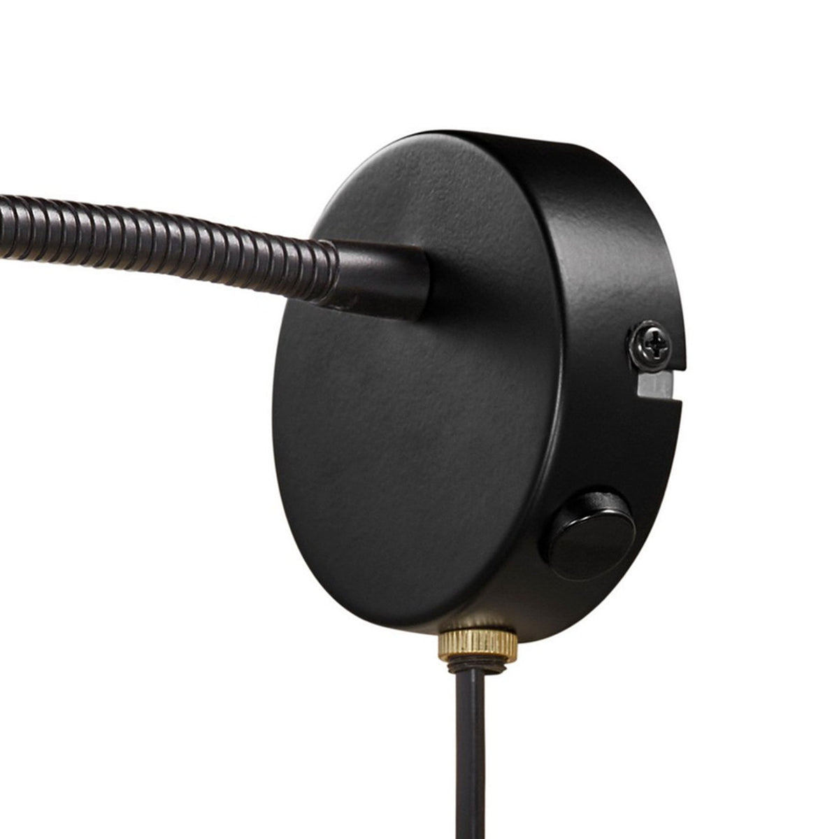 Explore Flex Plugged Reader Light In Black & Brass