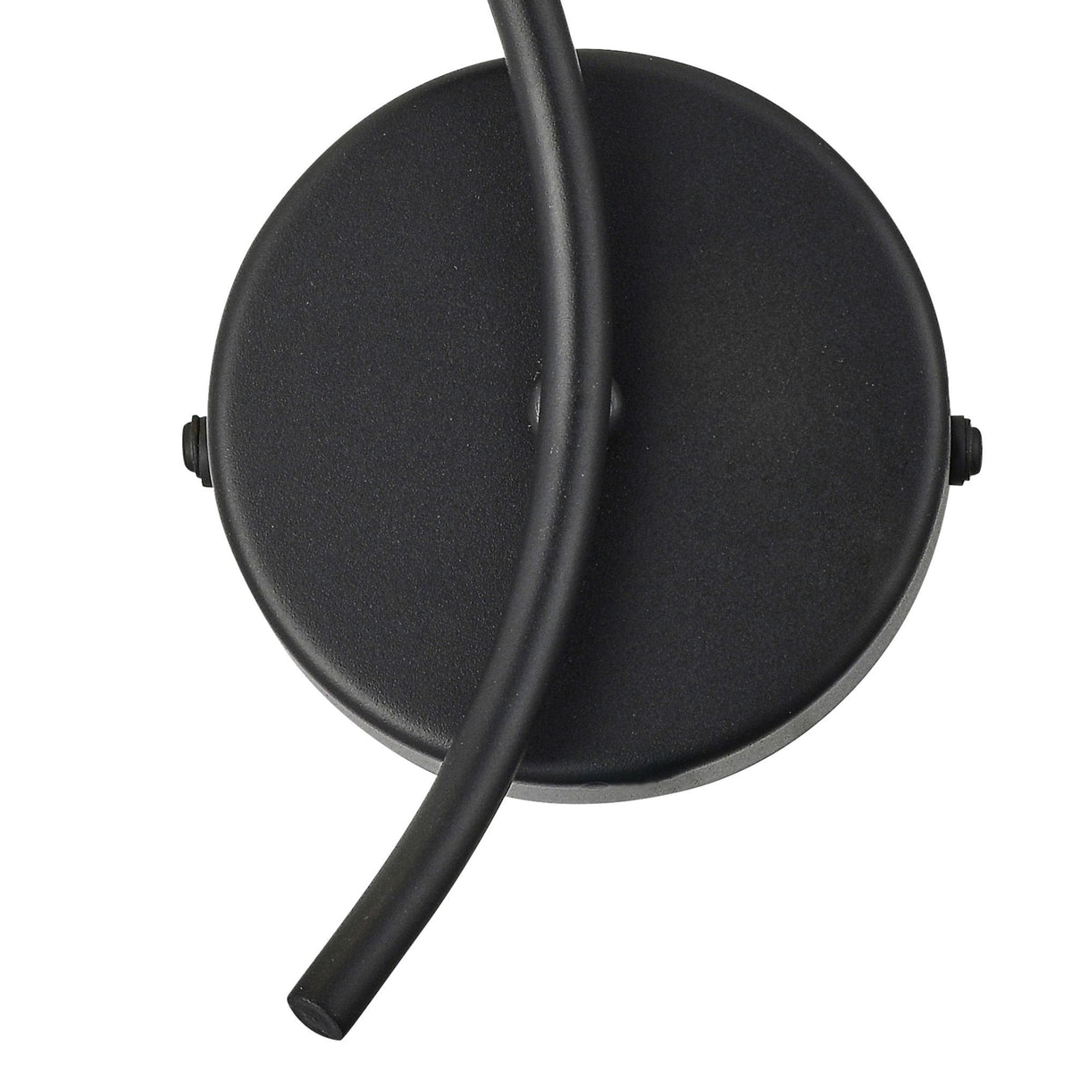 Markinch IP44 Left Wall Light in Satin Black with Clear Tubular Glass Shade