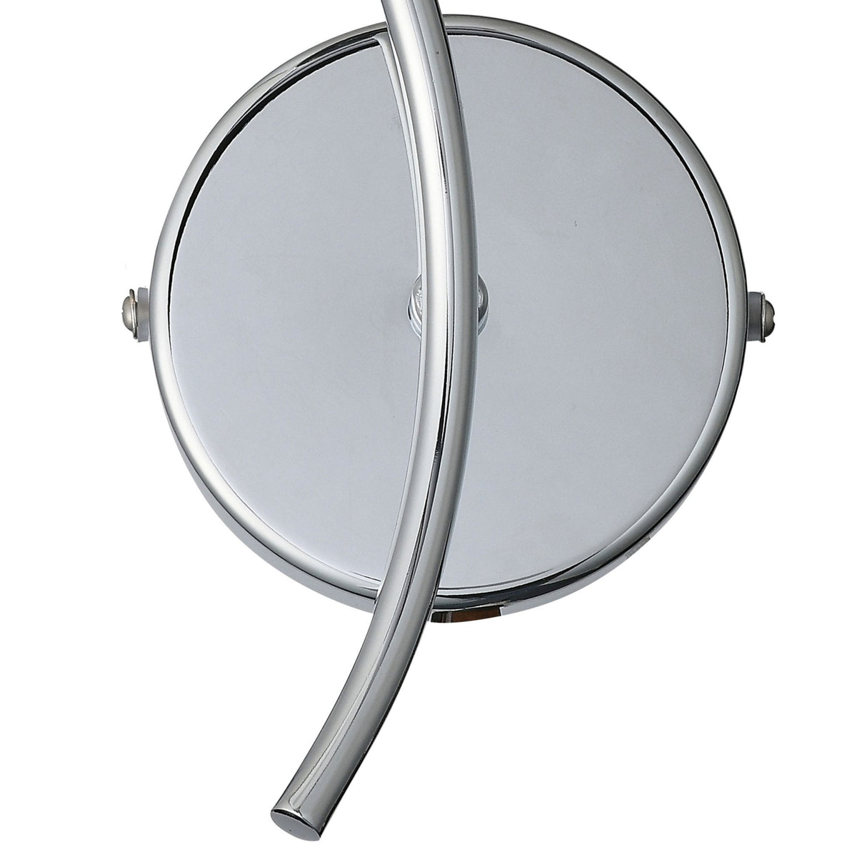 Markinch IP44 Left Wall Light in Chrome with Clear Tubular Glass Shade