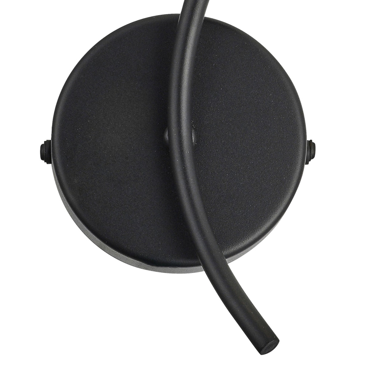 Markinch IP44 Right Wall Light in Satin Black with Clear Tubular Glass Shade