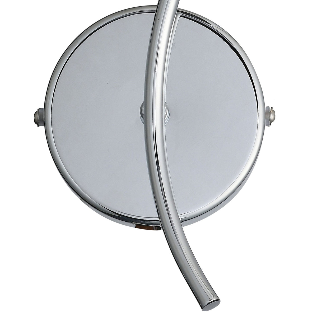 Markinch IP44 Right Wall Light in Chrome with Clear Tubular Glass Shade