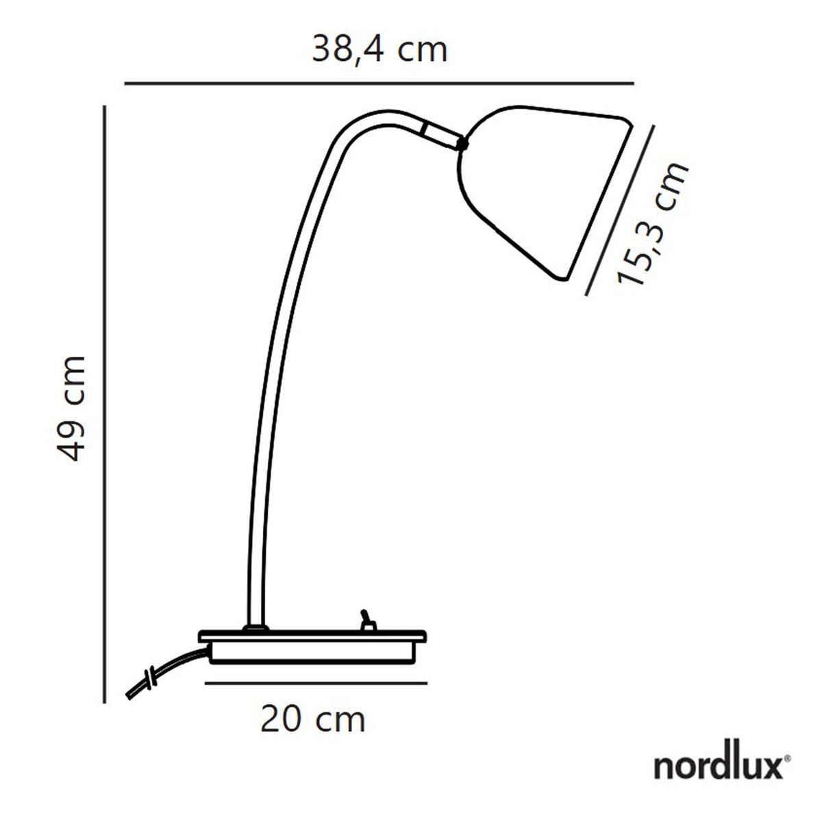 Fleur 24 Table Lamp In Beige with Brass Detail
