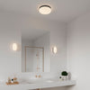 Foam IP44 Bathroom Ceiling Light in Black with Opal Diffuser