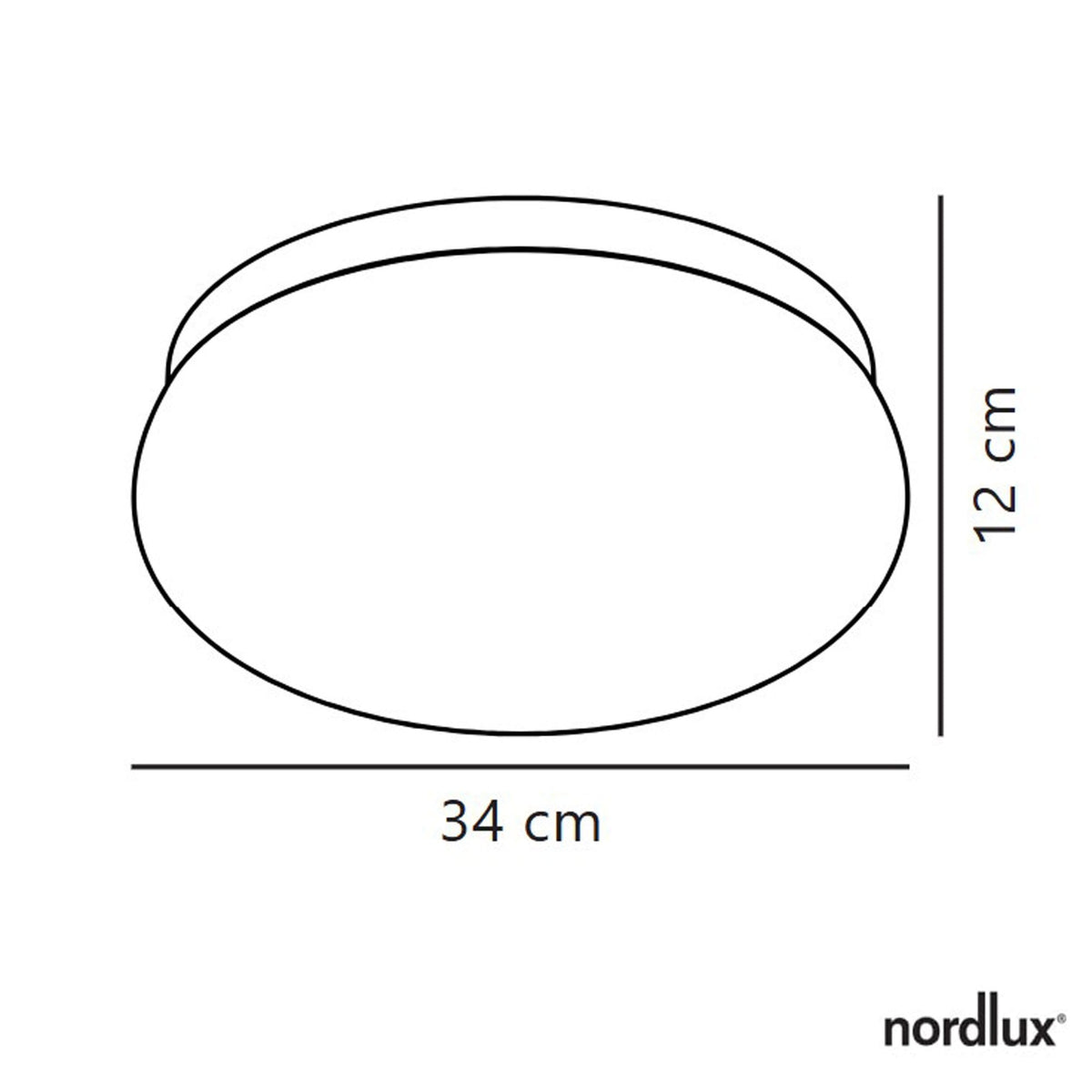 Foam IP44 Bathroom Ceiling Light in White with Opal Diffuser