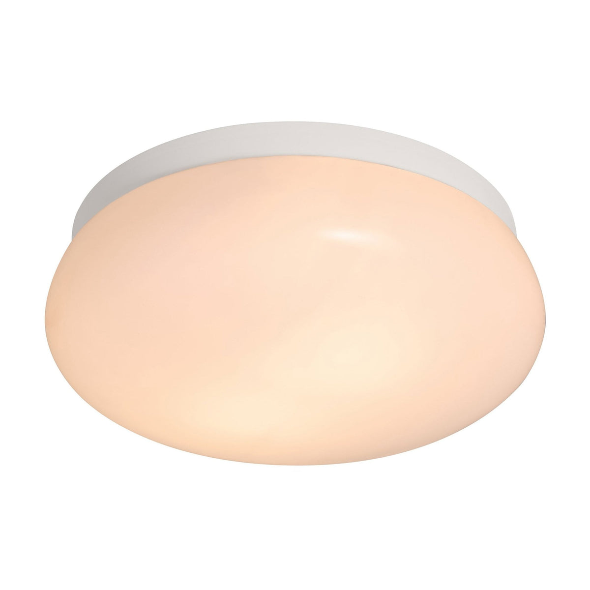Foam IP44 Bathroom Ceiling Light in White with Opal Diffuser