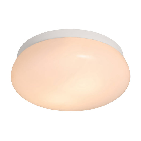 Foam IP44 Bathroom Ceiling Light in White with Opal Diffuser