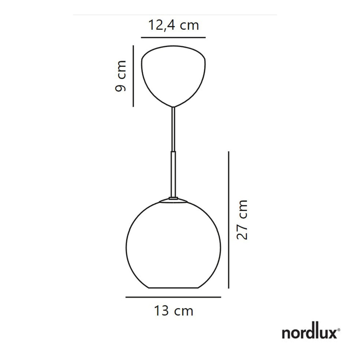 Franca 13 Single Pendant In Brass with Opal Glass Diffuser