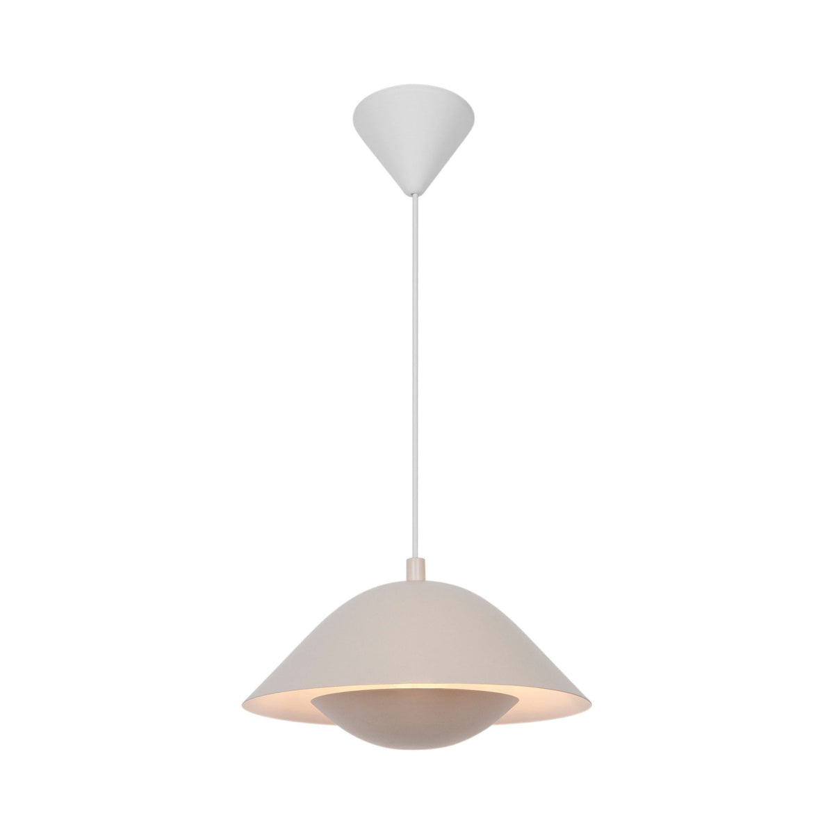 Freya 35 Contemporary Single Pendant In Beige