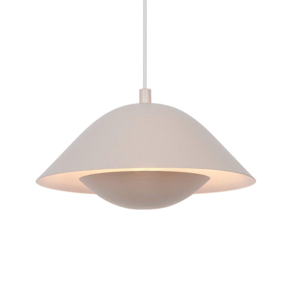 Freya 35 Contemporary Single Pendant In Beige