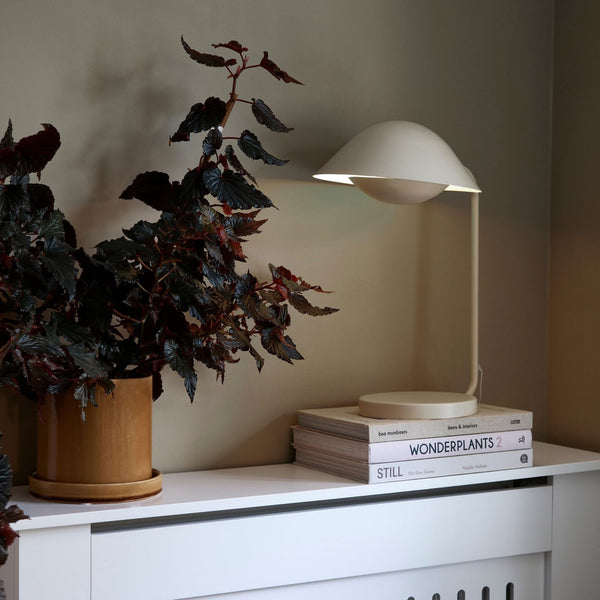 Freya Contemporary Table Lamp In Beige