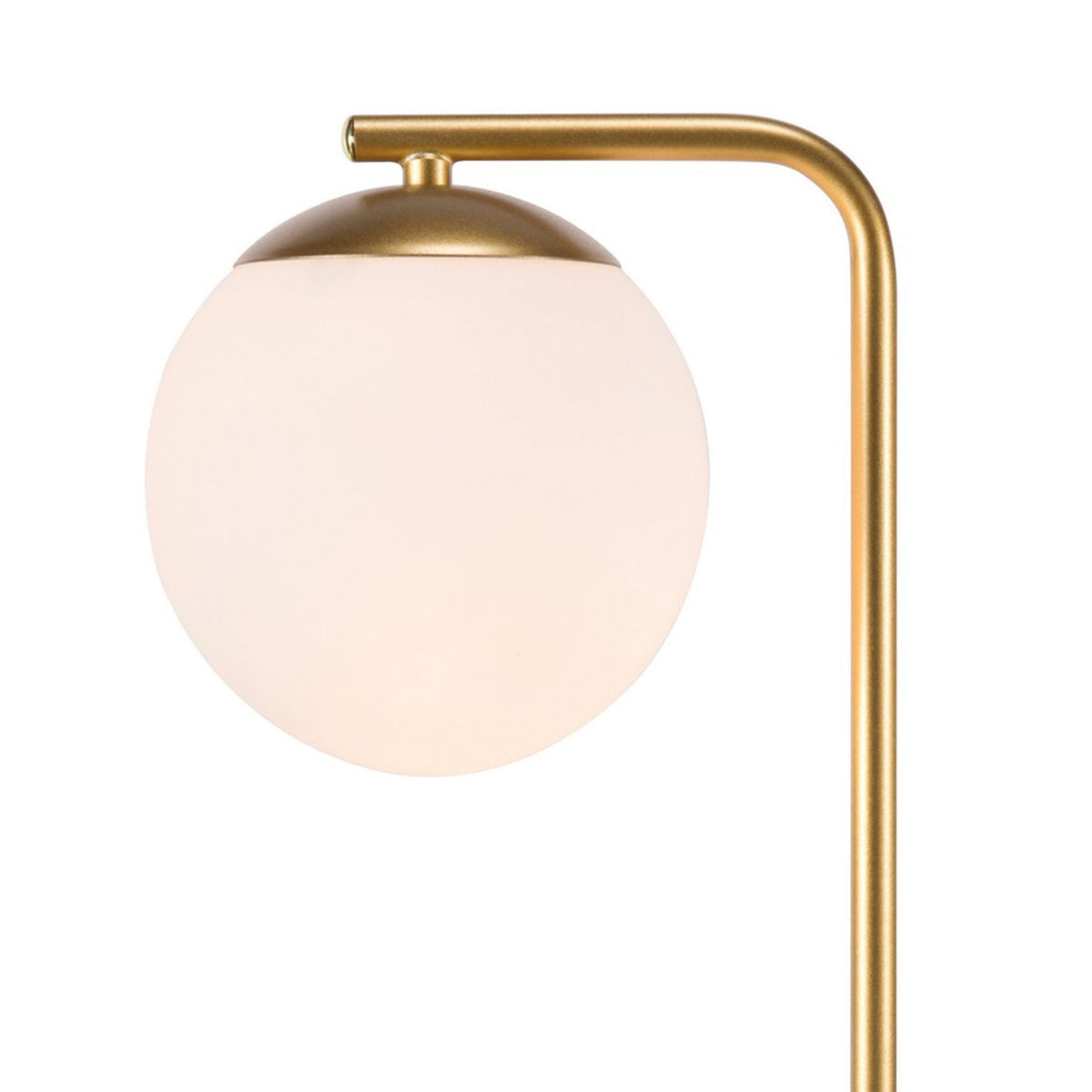 Grant Table Lamp in Brass With Opal Glass Shades