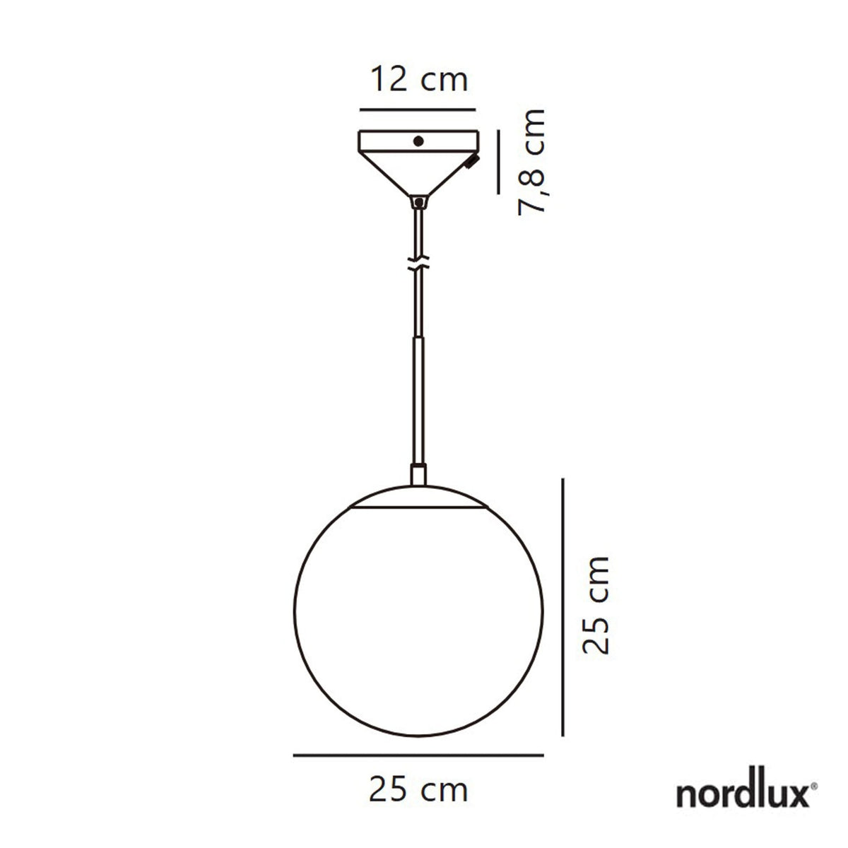 Grant 25 Single Pendant in Brass With Opal Glass Shade