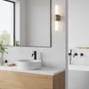 Helva IP44 LED Bathroom Wall Light In Wood Effect