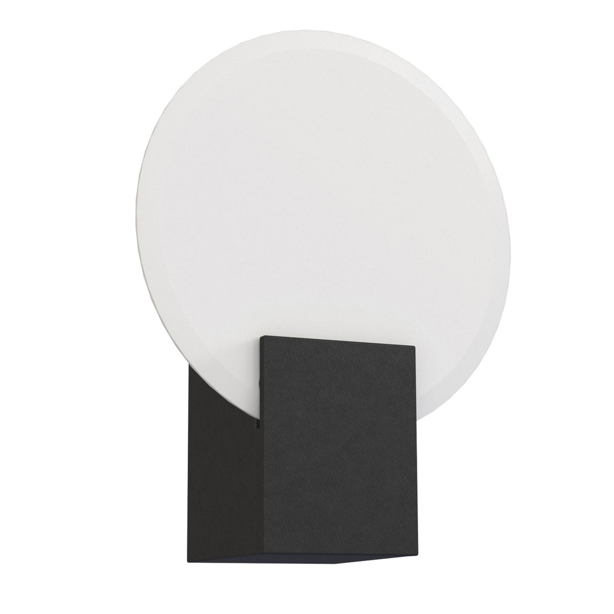 Hester IP44 LED Bathroom Wall Light In Black With Glass Diffuser