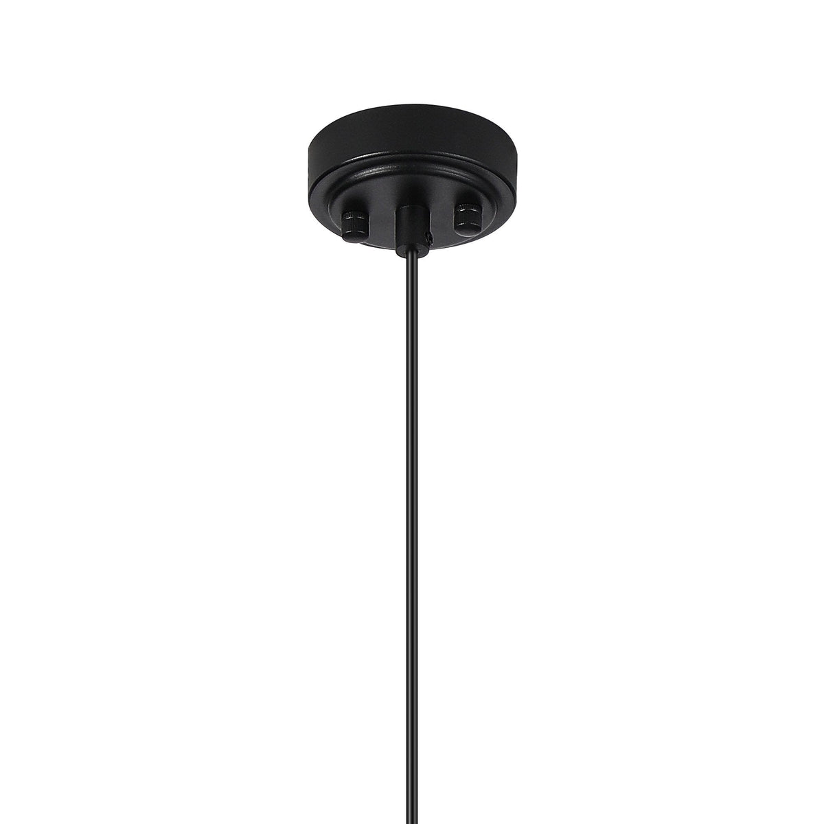 Loughton IP44 Single Drop Pendant in Satin Black with Two-Tone Snow Specks Round Glass White Diffuser