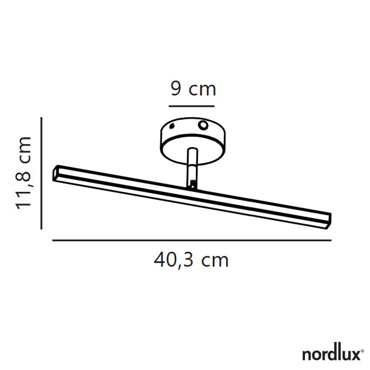 Ip 40cm Picture or Mirror LED Light in Brushed Steel