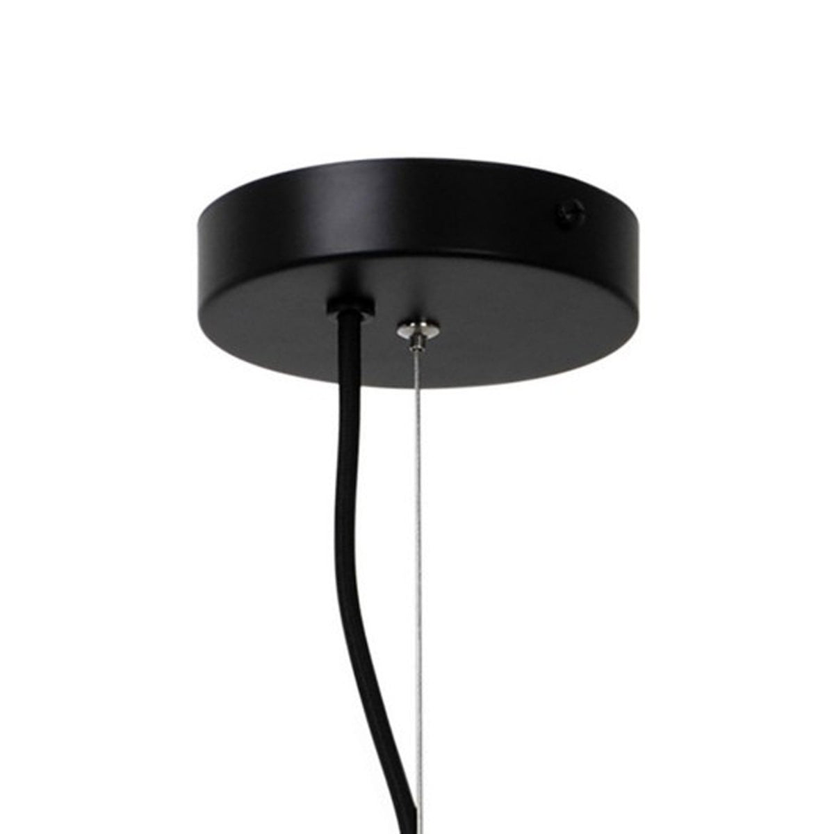 Ivona 4 Light Pendant In Black with Smoked Glass Shades