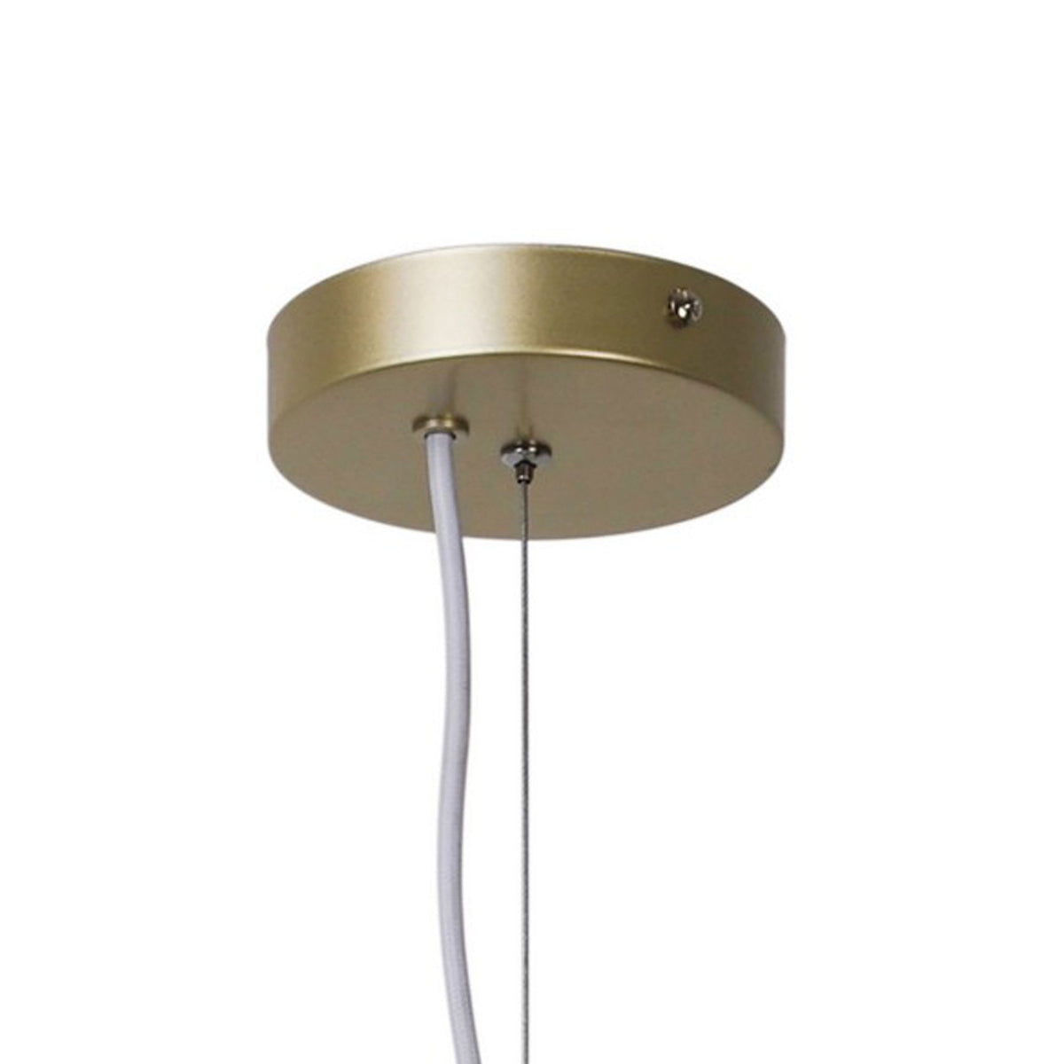 Ivona 4 Light Pendant In Brass with Opal Glass Shades