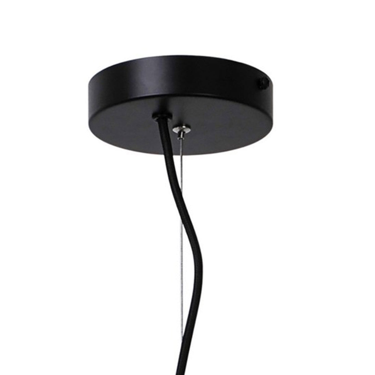 Ivona 6 Light Pendant In Black with Smoked Glass Shades