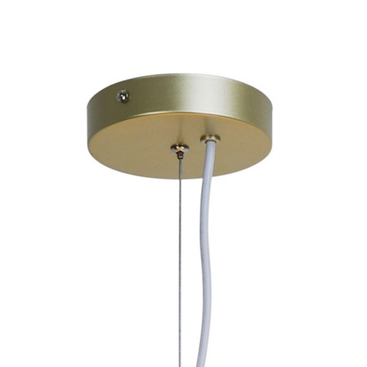 Ivona 6 Light Pendant In Brass with Opal Glass Shades