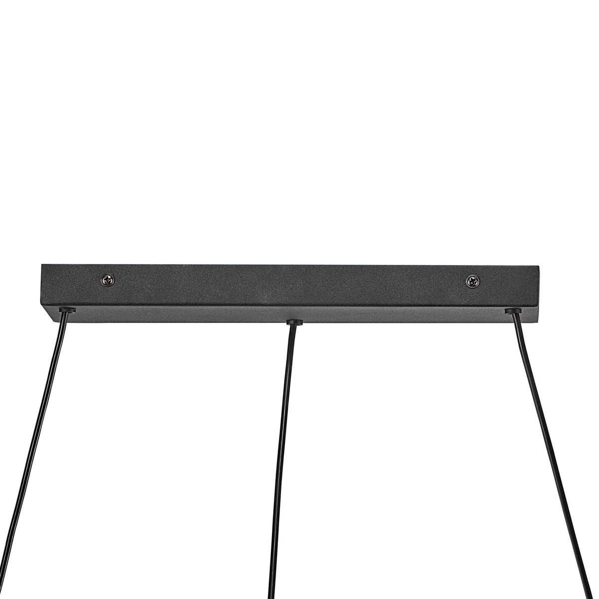 Josefine 7 Light Industrial Style Pendant in Black with Brass Detail