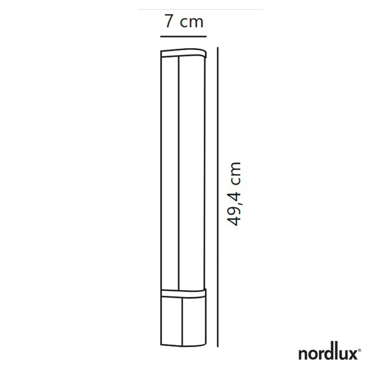 Malaika 49 IP44 LED Bathroom Wall Light In White with Opal Diffuser