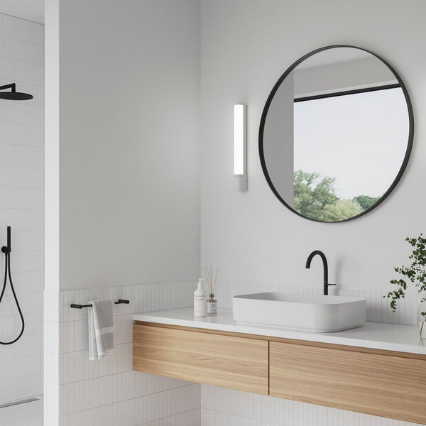 Malaika 49 IP44 LED Bathroom Wall Light In White with Opal Diffuser