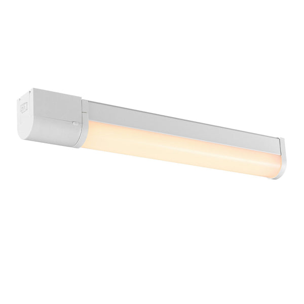 Malaika 49 IP44 LED Bathroom Wall Light In White with Opal Diffuser